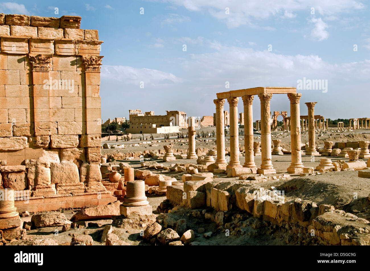 Tetrapyle Tetrapylon 2 Cent Palmyra römische Syrien Syrien Stockfoto