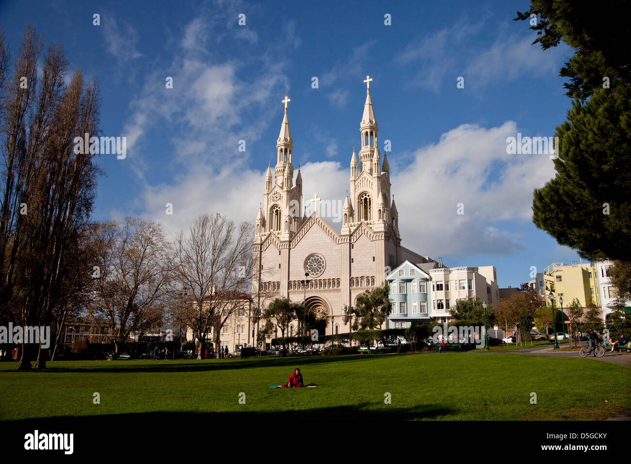 St. Peter und Paul Kirche am Washington Square, San Francisco, Kalifornien, Vereinigte Staaten von Amerika, USA Stockfoto