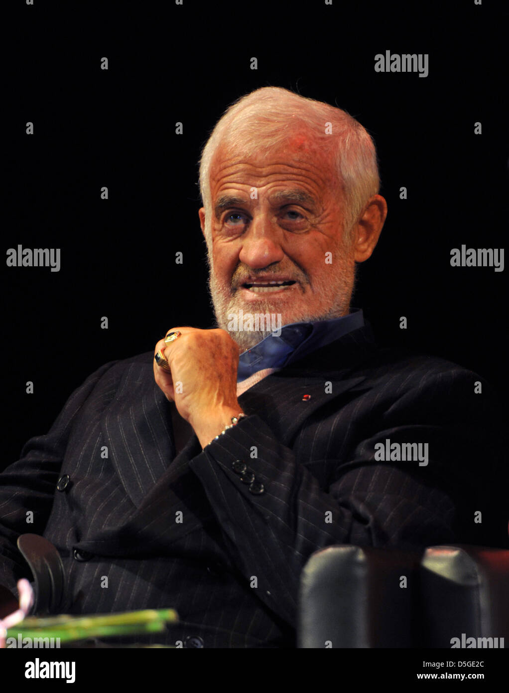 St. Petersburg, Russland. 31. März 2013. Jean-Paul Belmondo Rezital in St.Petersburg,Russia.Pictured: französischen Schauspieler Jean-Paul Belmondo. Kredit Bild: Kredit-: PhotoXpress/ZUMAPRESS.com/Alamy Live-Nachrichten Stockfoto