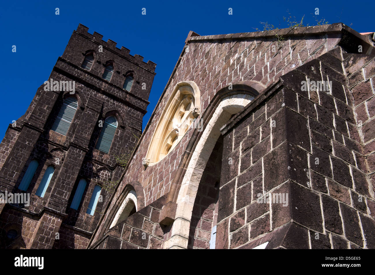 St.-Georgs anglikanische Kirche in Basseterre, St. Kitts Karibik Stockfoto