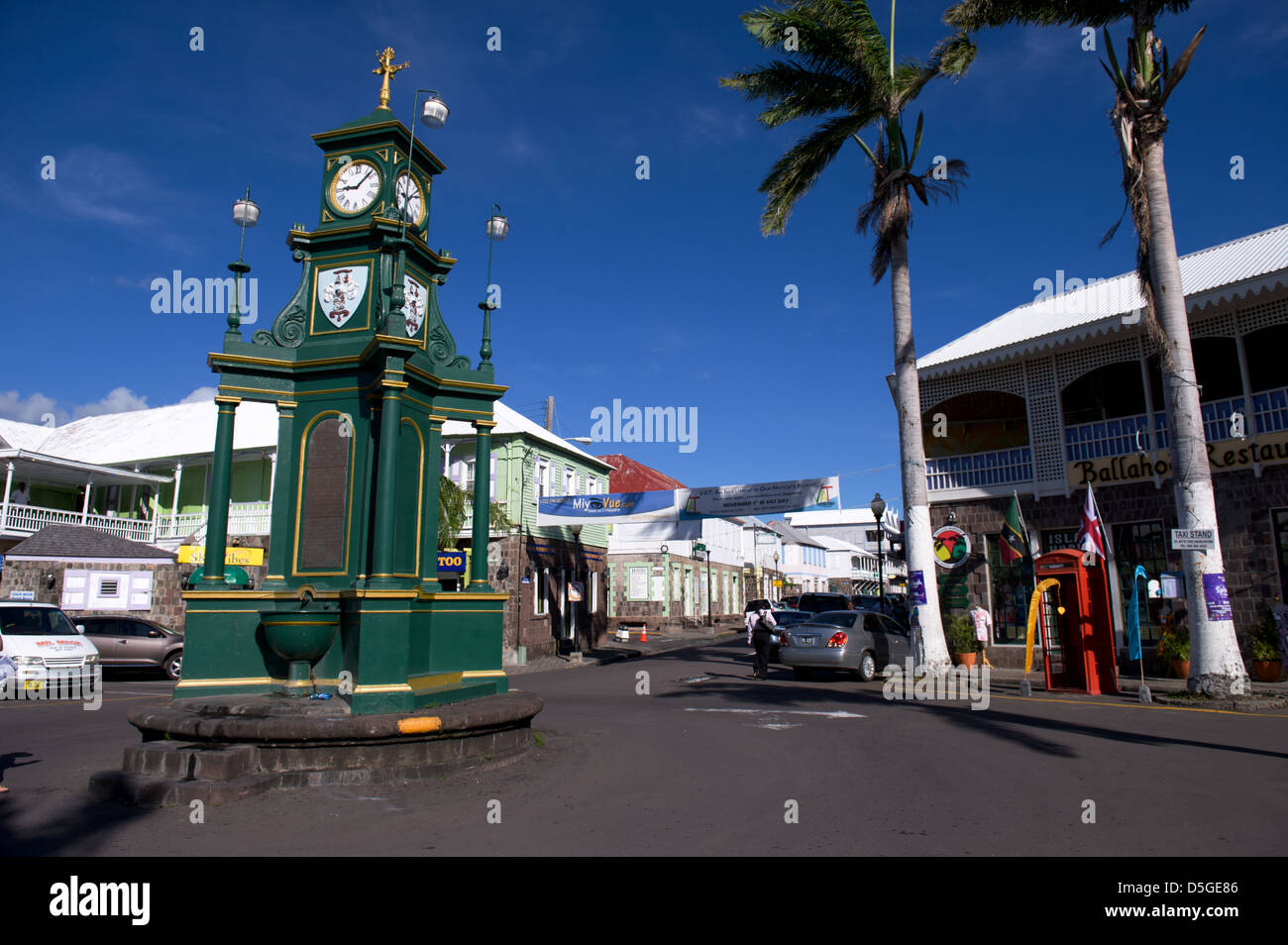 Der Zirkus in Basseterre, St. Kitts, Karibik Stockfoto