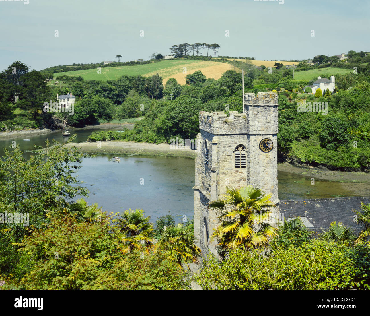 St Just-In-Roseland; Cornwall; England, GB Stockfoto
