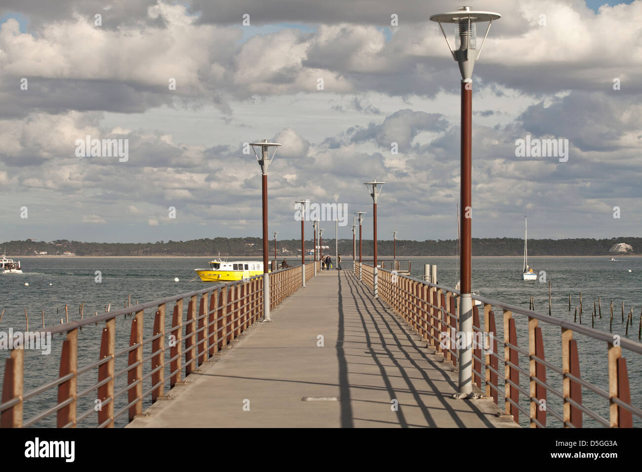 Bélisaire Steg an Lège-Cap-Ferret, Frankreich Stockfoto