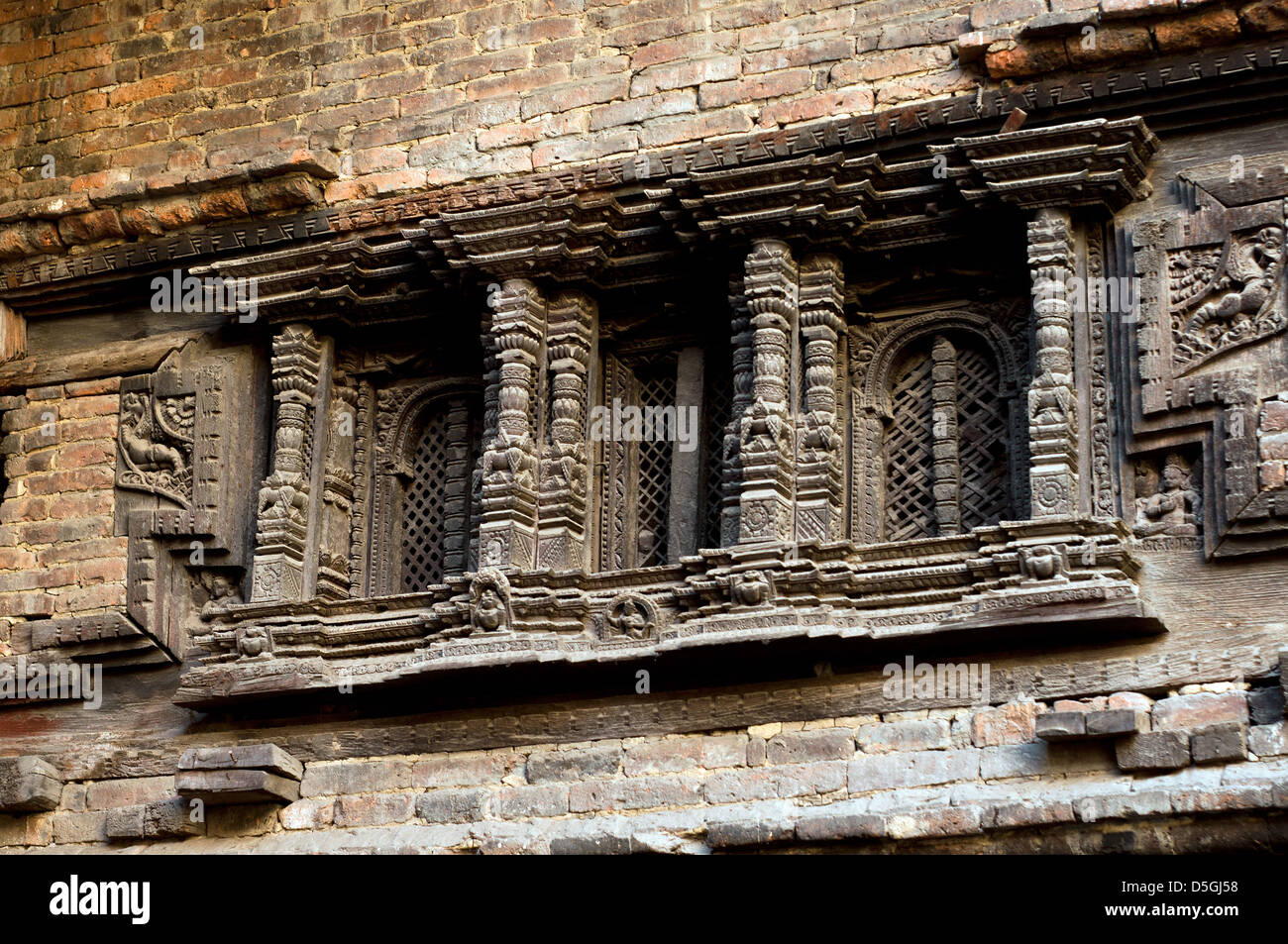Bahil Altbau, kathmandu Stockfoto
