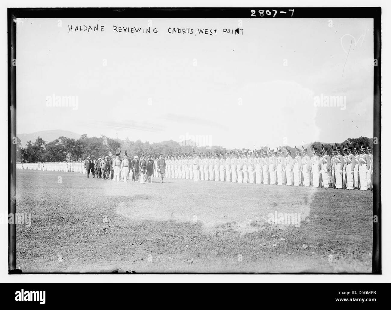 [Viscount] Haldane, die Überprüfung der Kadetten, West Point (LOC) Stockfoto