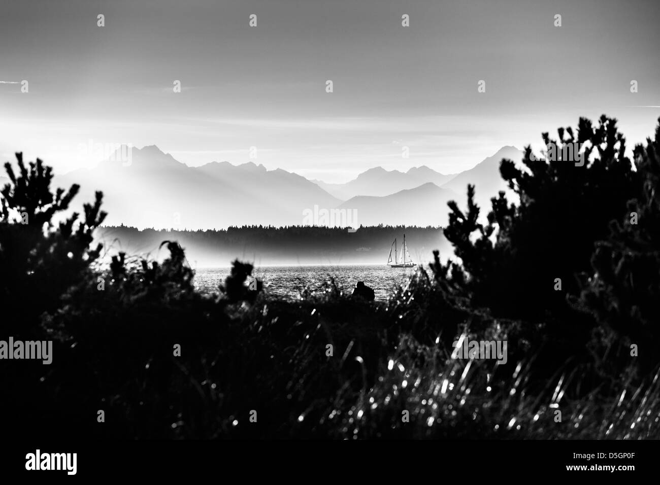 Gärten der goldene Strand, Seattle, Washington, USA Stockfoto