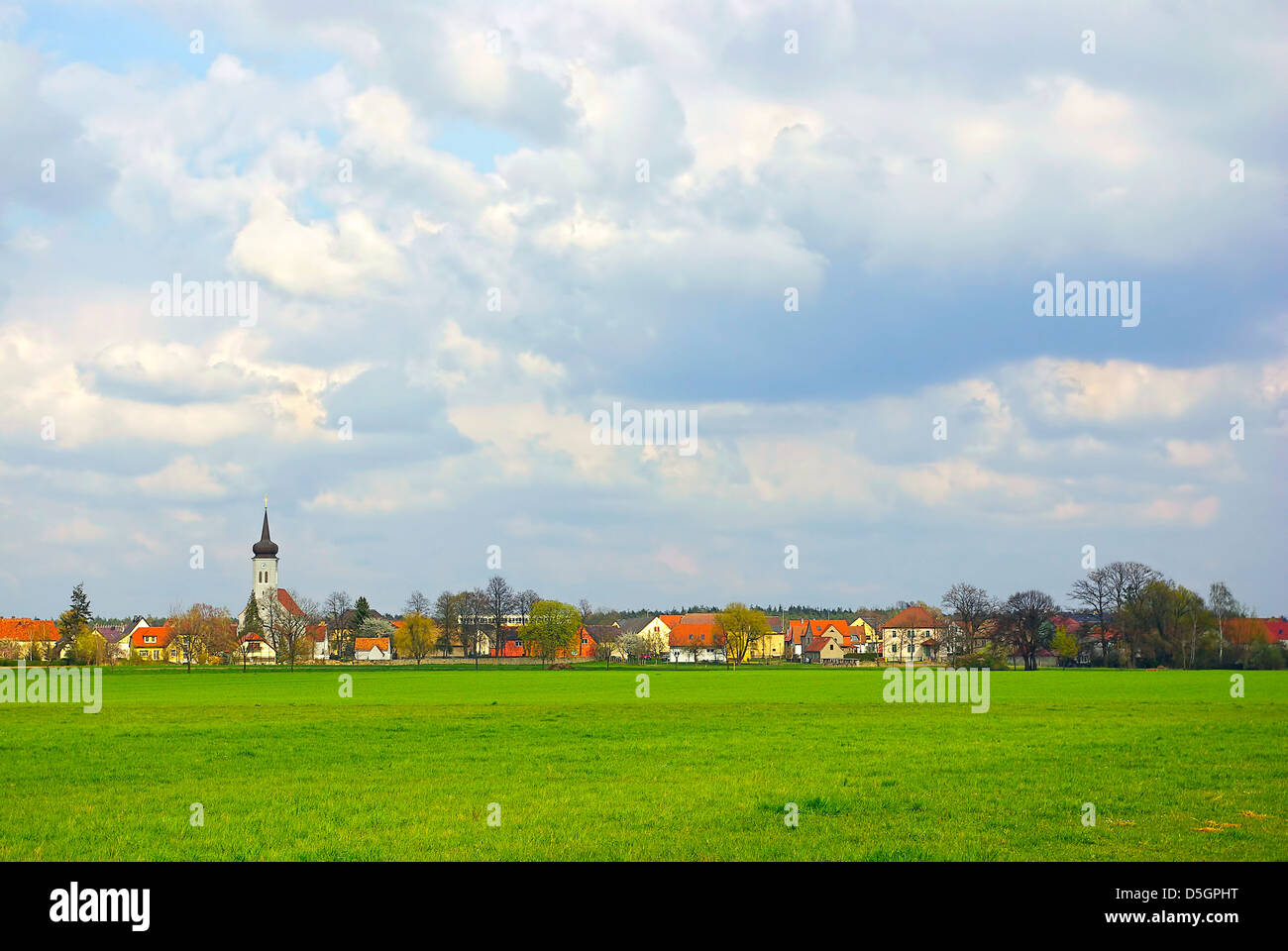 Deutsche Ortsbild Stockfoto