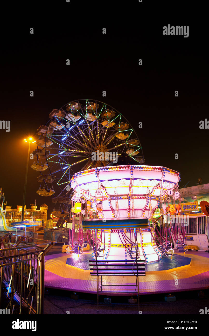 Karussell im Luna Park Stockfoto