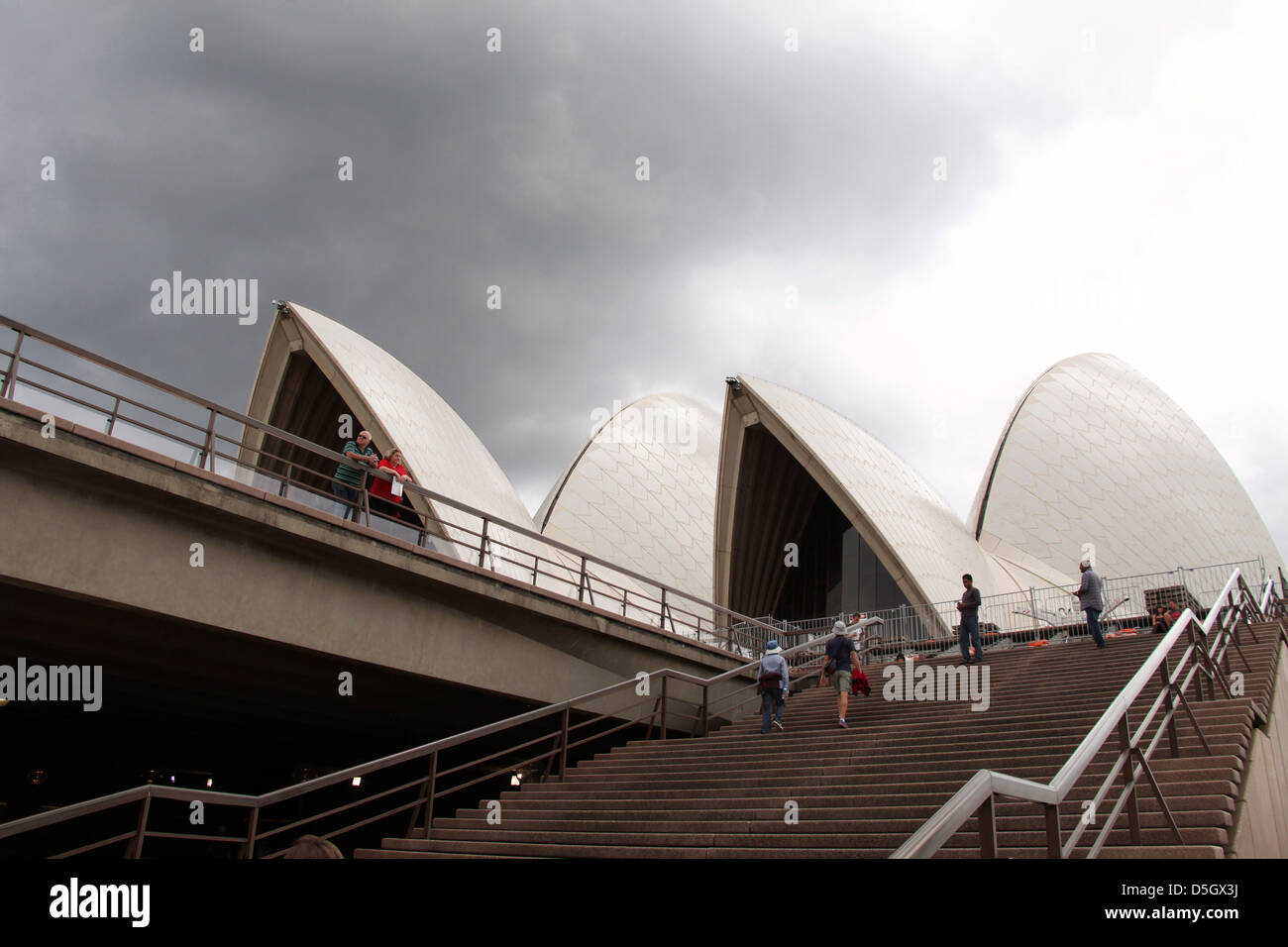 Oper von Sydney an einem grauen Tag Stockfoto