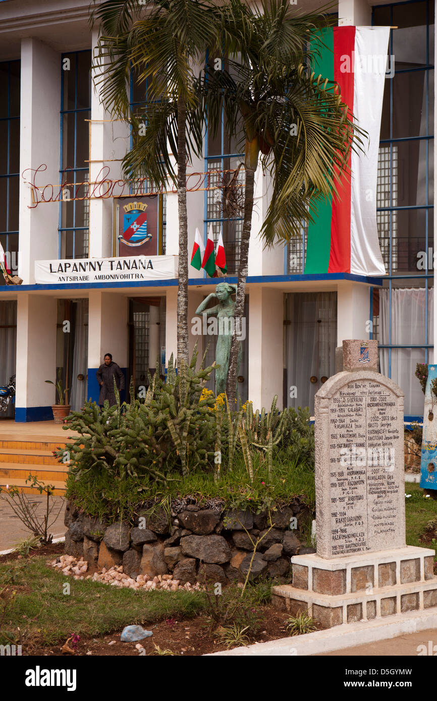 Madagaskar, Antsirabe, Rathaus, Ambonivohitra Lapan'ny Tanana Stockfoto