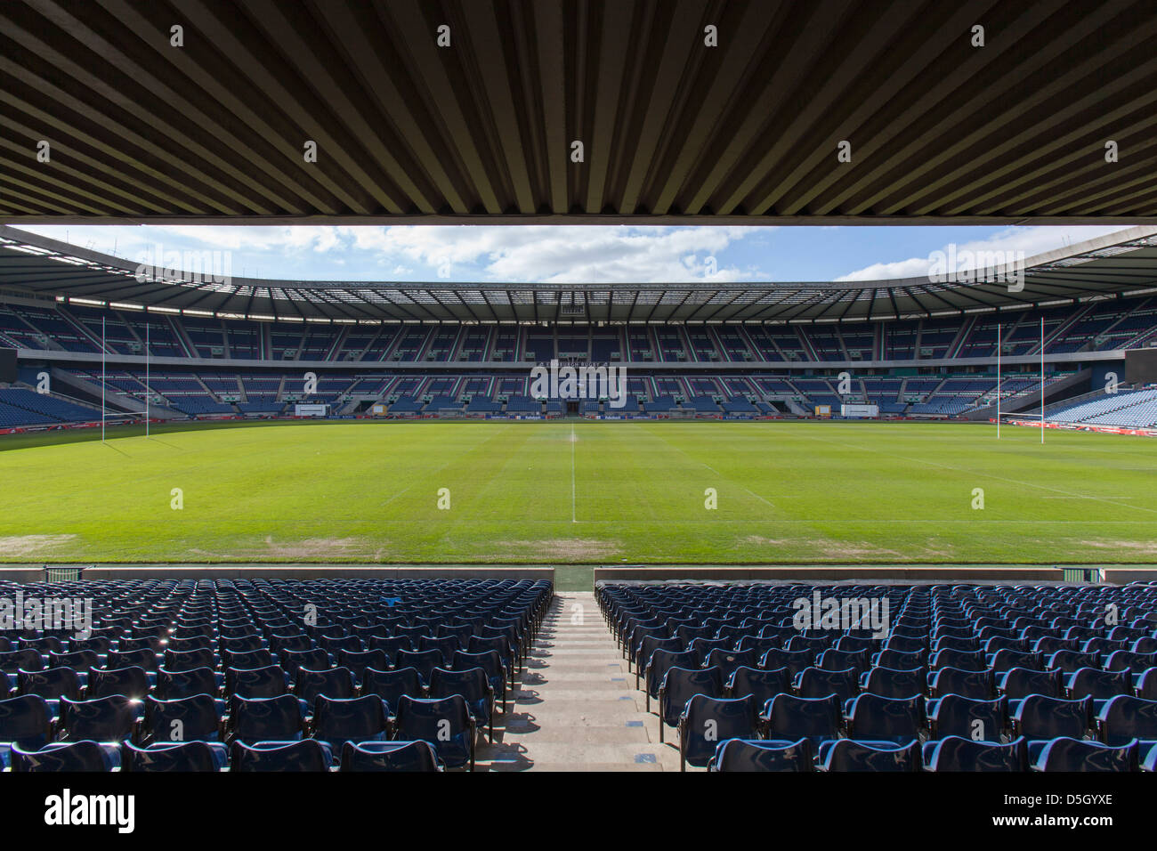 Edinburghs Murrayfield Stadion Stockfoto