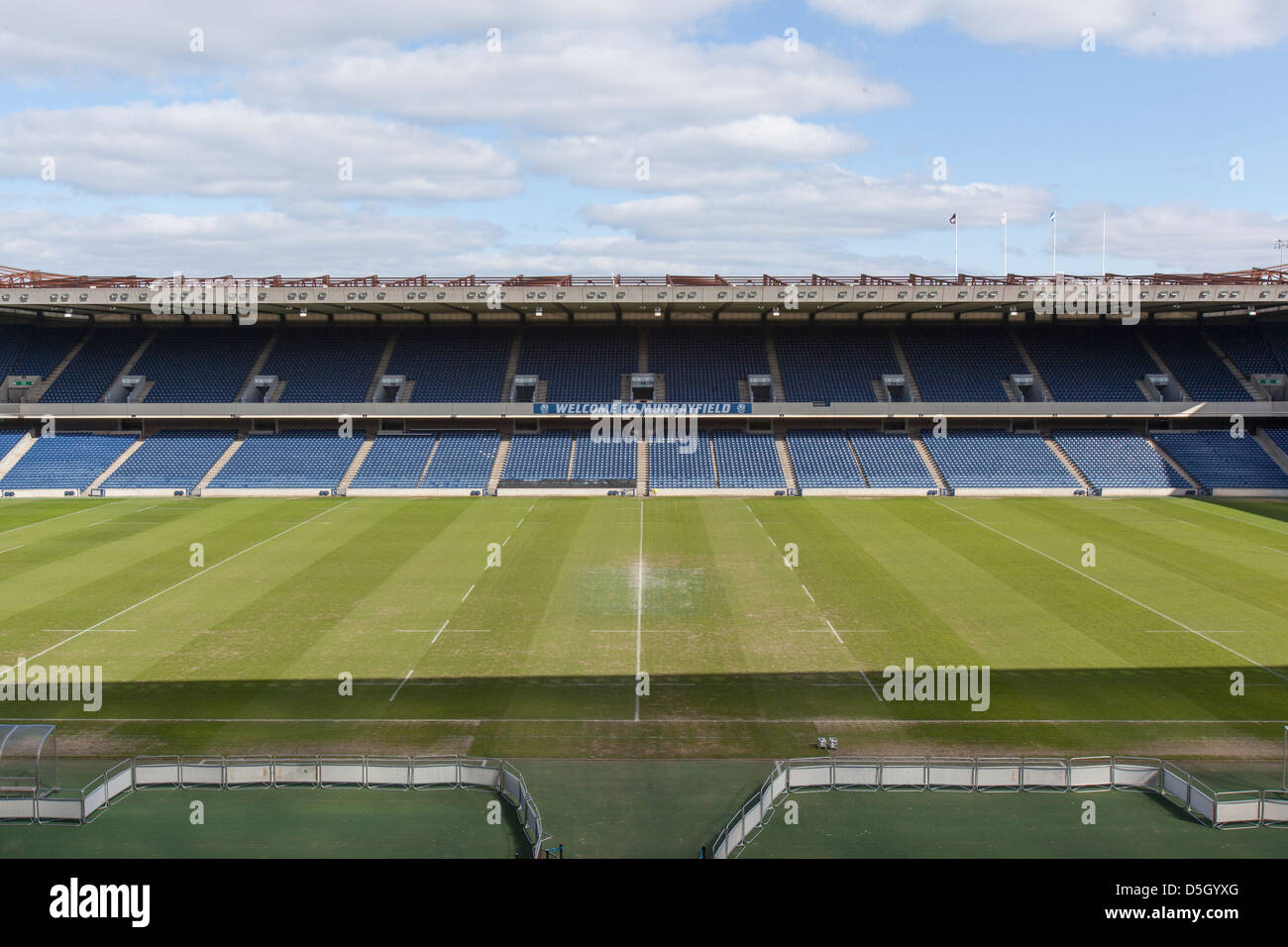 Edinburghs Murrayfield Stadion Stockfoto
