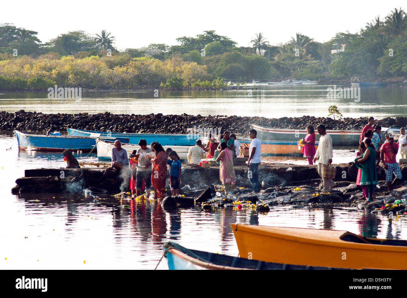 Maha Shivaratri hinduistische Festival, Mahebourg, mauritius Stockfoto