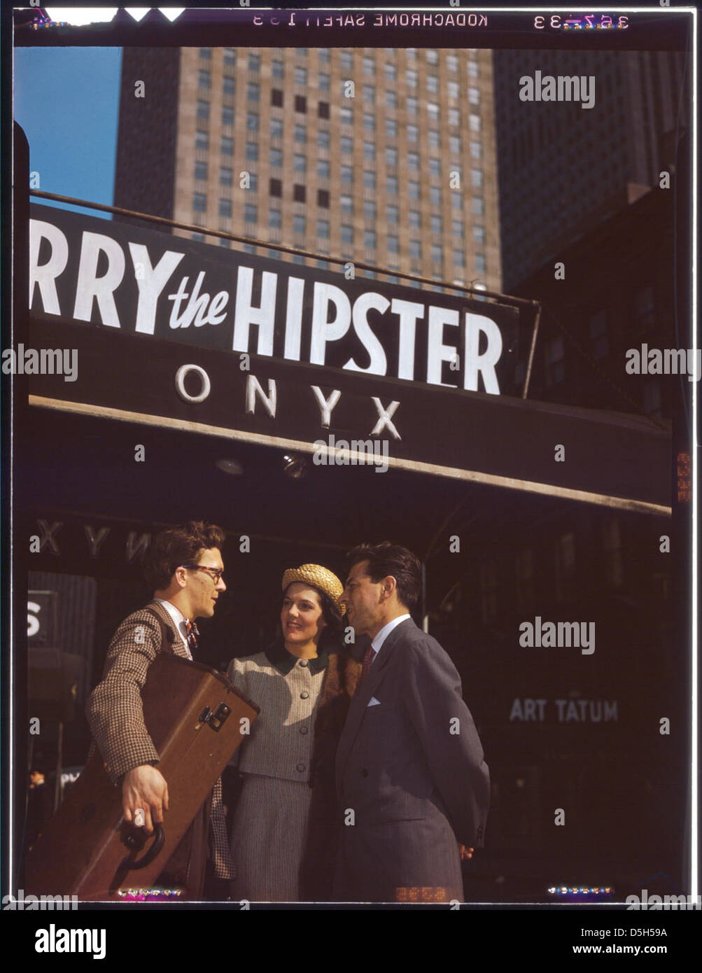 [Porträt von Toots Thielemans, Adele Girard und Joe Marsala, Onyx, New York, N.Y., ca. 1948] (LOC) Stockfoto