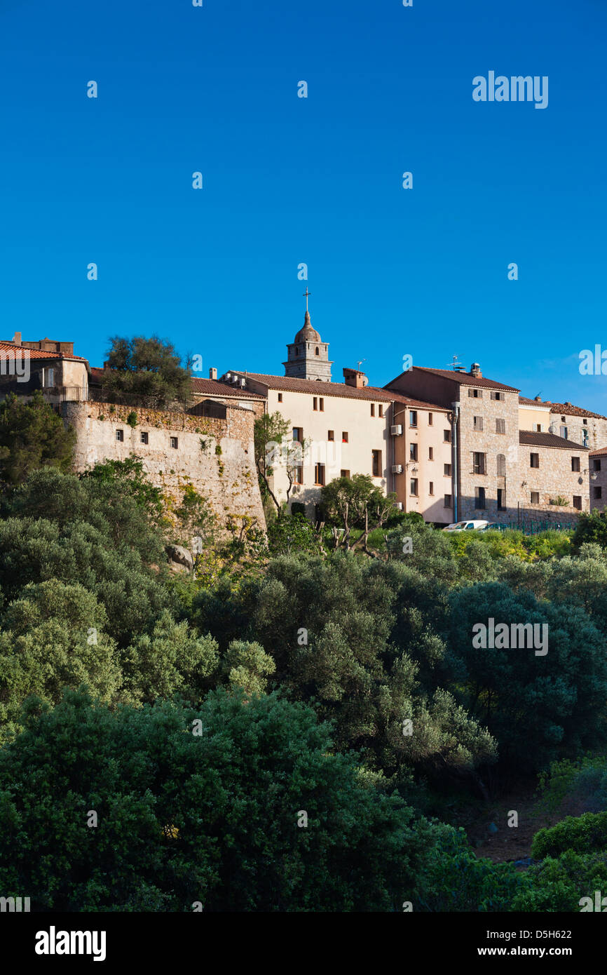 Frankreich, Korsika, Porto Vecchio, Burgmauer Stockfoto