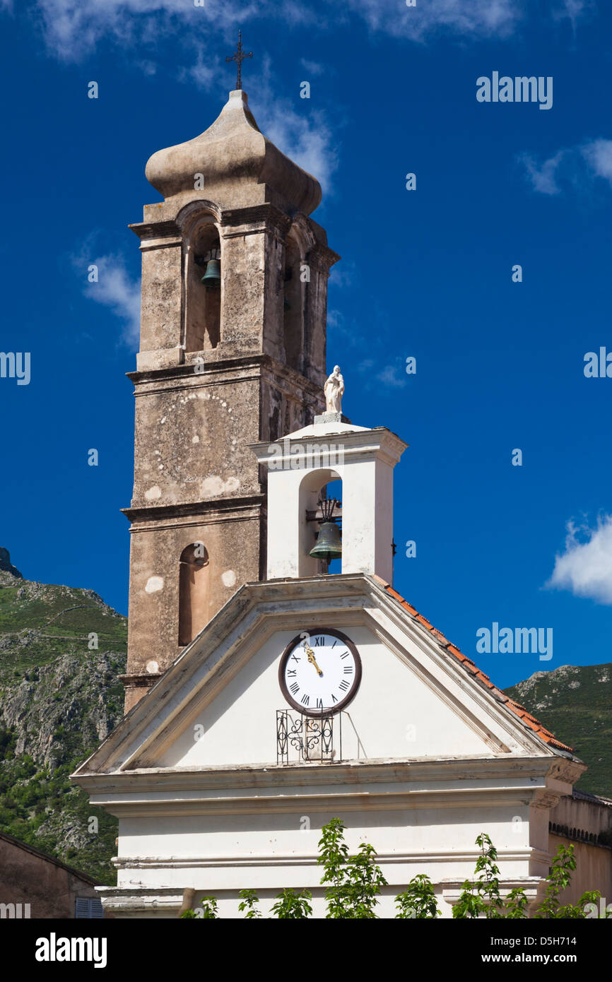 Frankreich, Korsika, La Balagne, Speloncato, Stadtkirche Stockfoto
