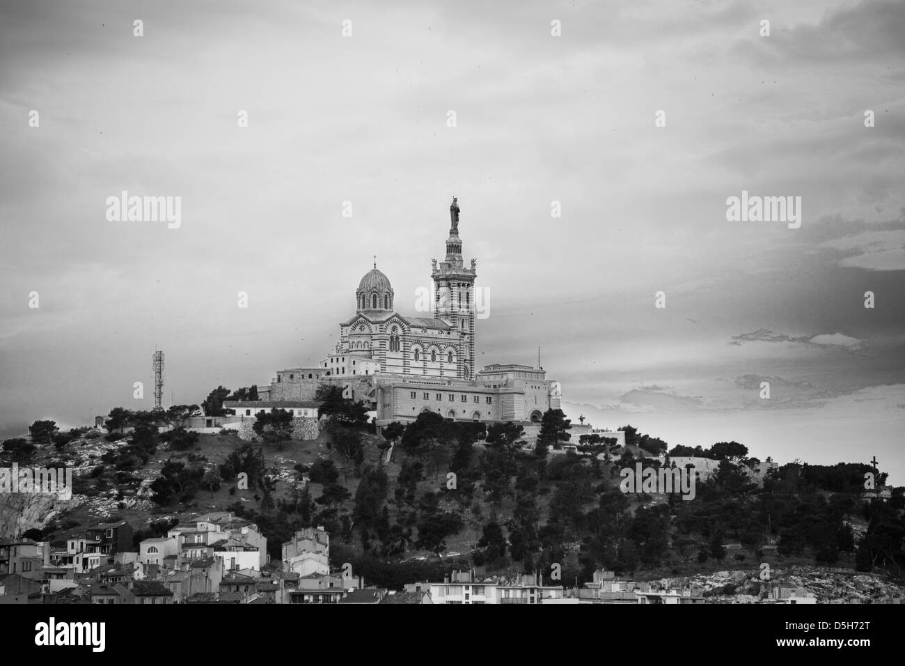 Notre Dame De La Garde, Marseille, Frankreich Stockfoto