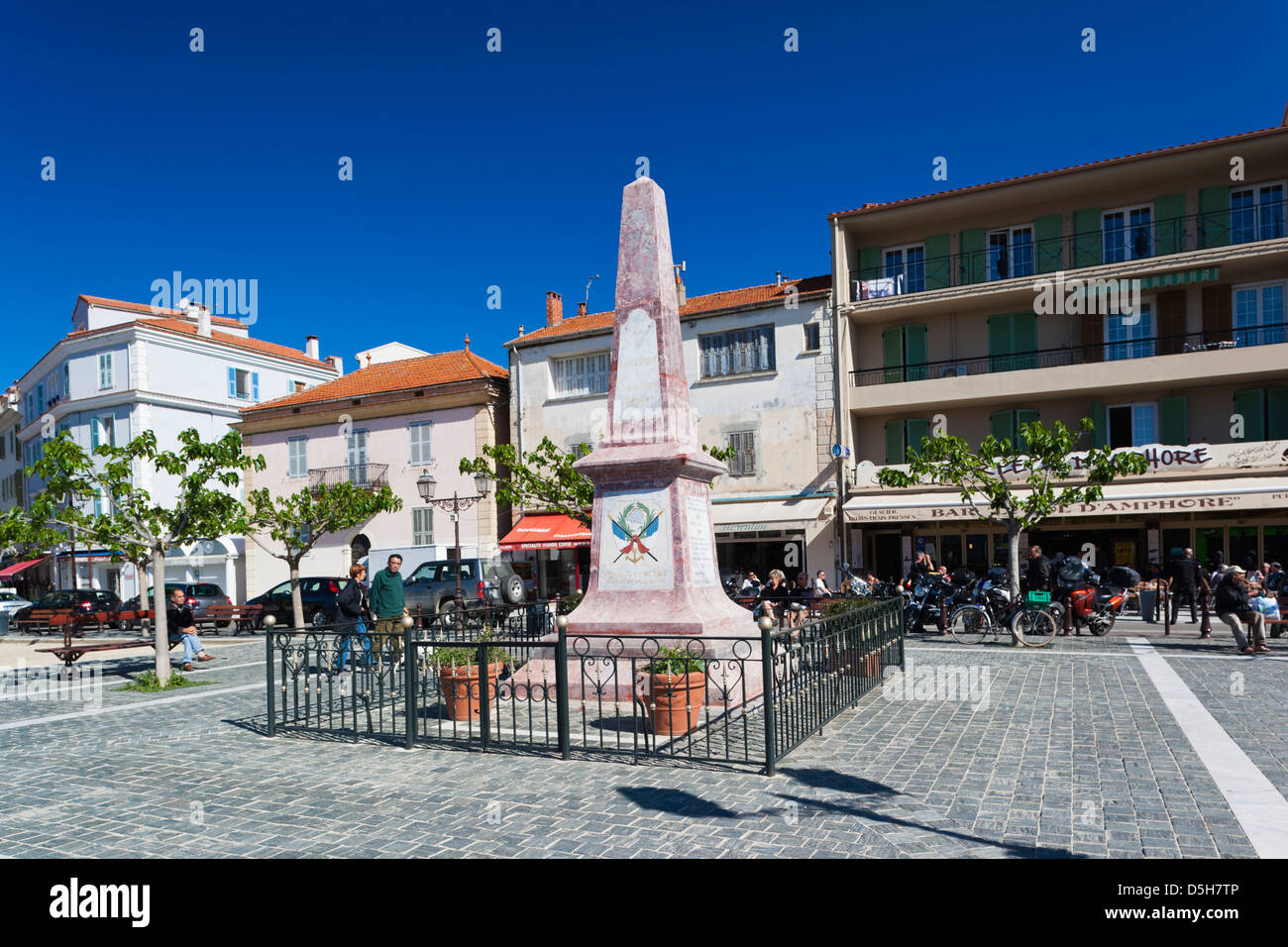 Frankreich, Korsika, Le Nebbio, St-Florent, Place de Portes Stockfoto