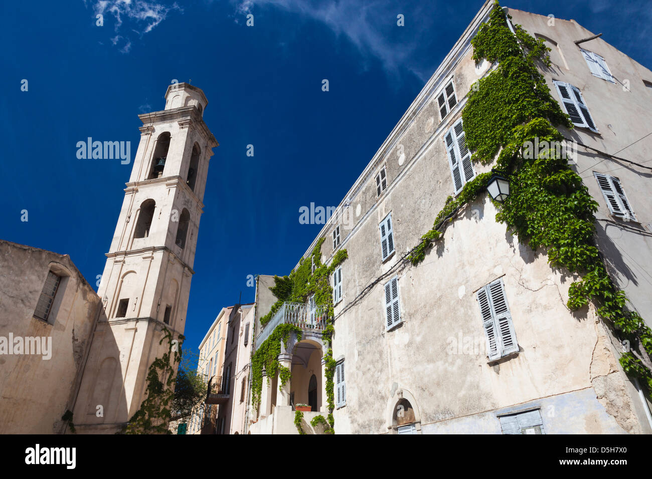 Frankreich, Korsika, La Balagne, Montemaggiore, Stadtkirche Stockfoto