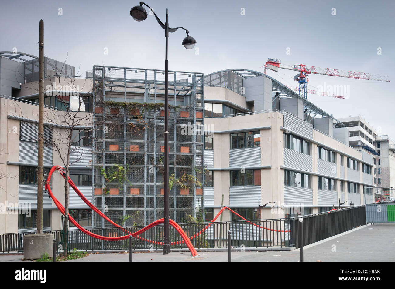 Konstruktionen in die neue Paris Nachbarschaft "Paris Rive Gauche" Süden von Paris, Frankreich, Europa dauert. Stockfoto