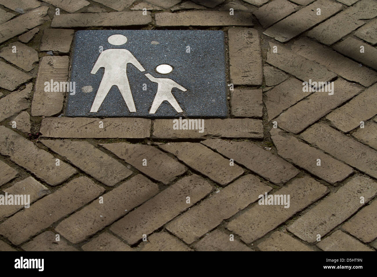 Mutter Kind Pflaster Stockfoto