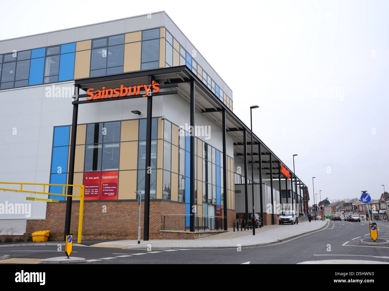 Der Sainsbury Supermarkt Supermarkt speichern im Portswood Bezirk von Southampton Hampshire UK Stockfoto