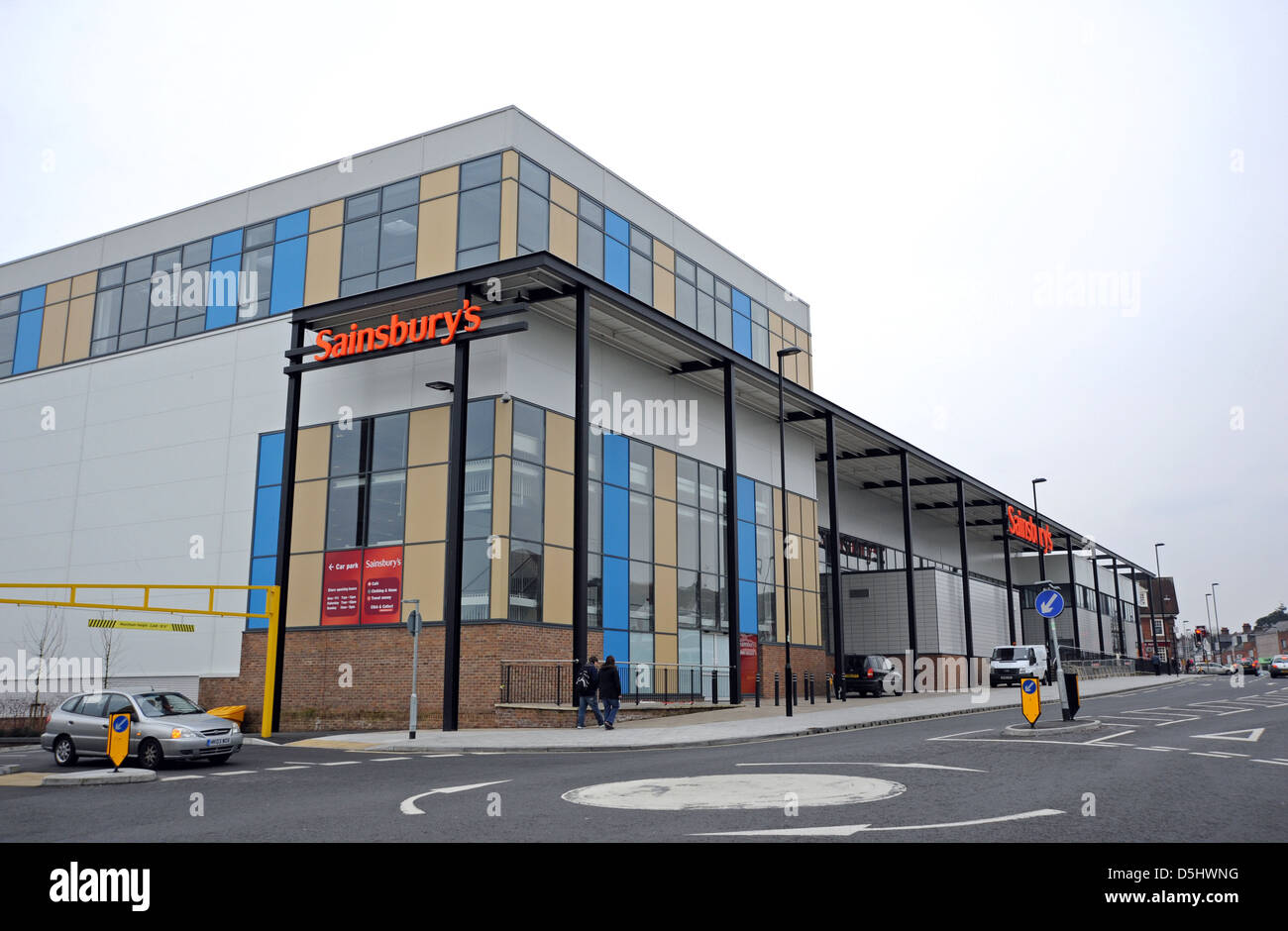 Der Sainsbury Supermarkt Supermarkt speichern im Portswood Bezirk von Southampton Hampshire UK Stockfoto