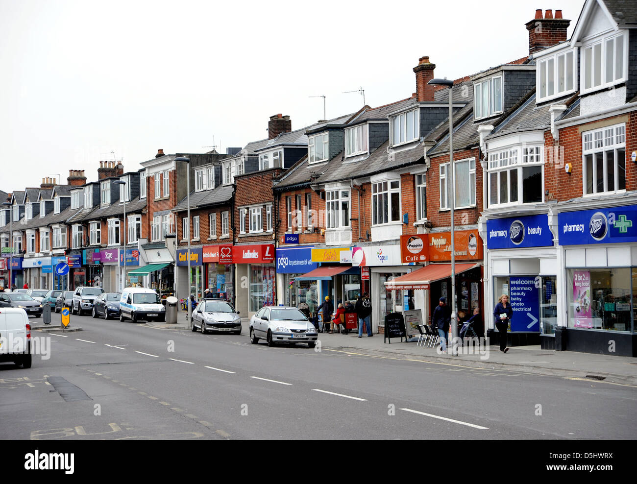 High Street im Portswood Bezirk von Southampton Hampshire UK Stockfoto