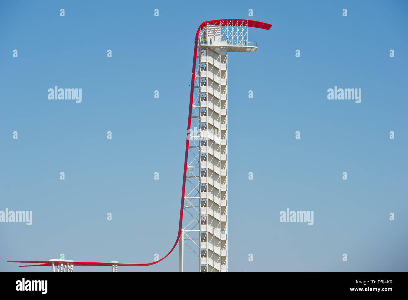 Das Turm-Amphitheater auf dem Circuit of The Americas in Austin, Texas, USA, 14. November 2012. Die Formel 1 United States Grand Prix statt findet am 18. November 2012. Foto: David Ebener Dpa +++(c) Dpa - Bildfunk +++ Stockfoto