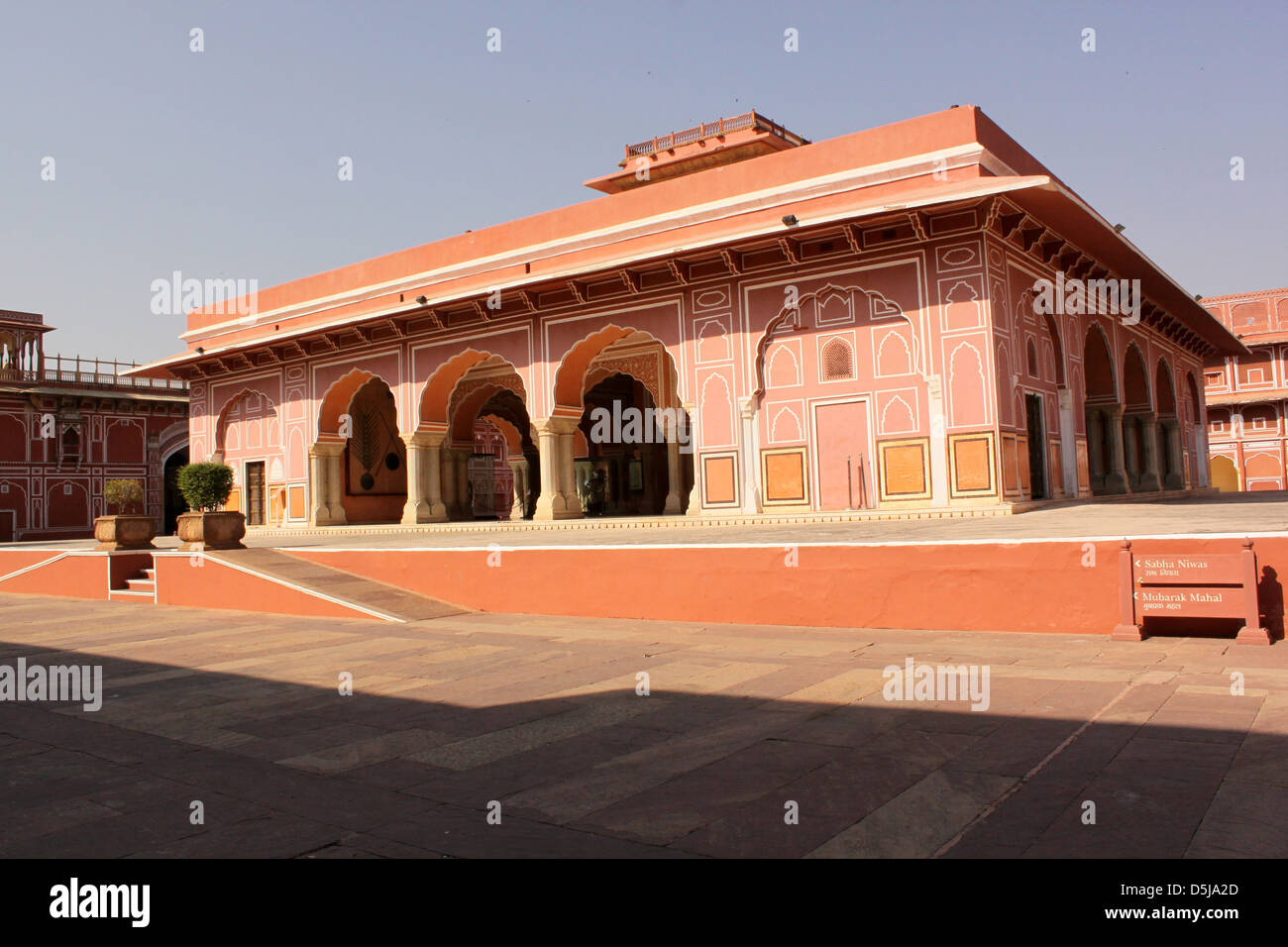 Diwan-ich-Khas Stadtschloss Stadt Rajasthan Indien Jaipur Pink Stockfoto