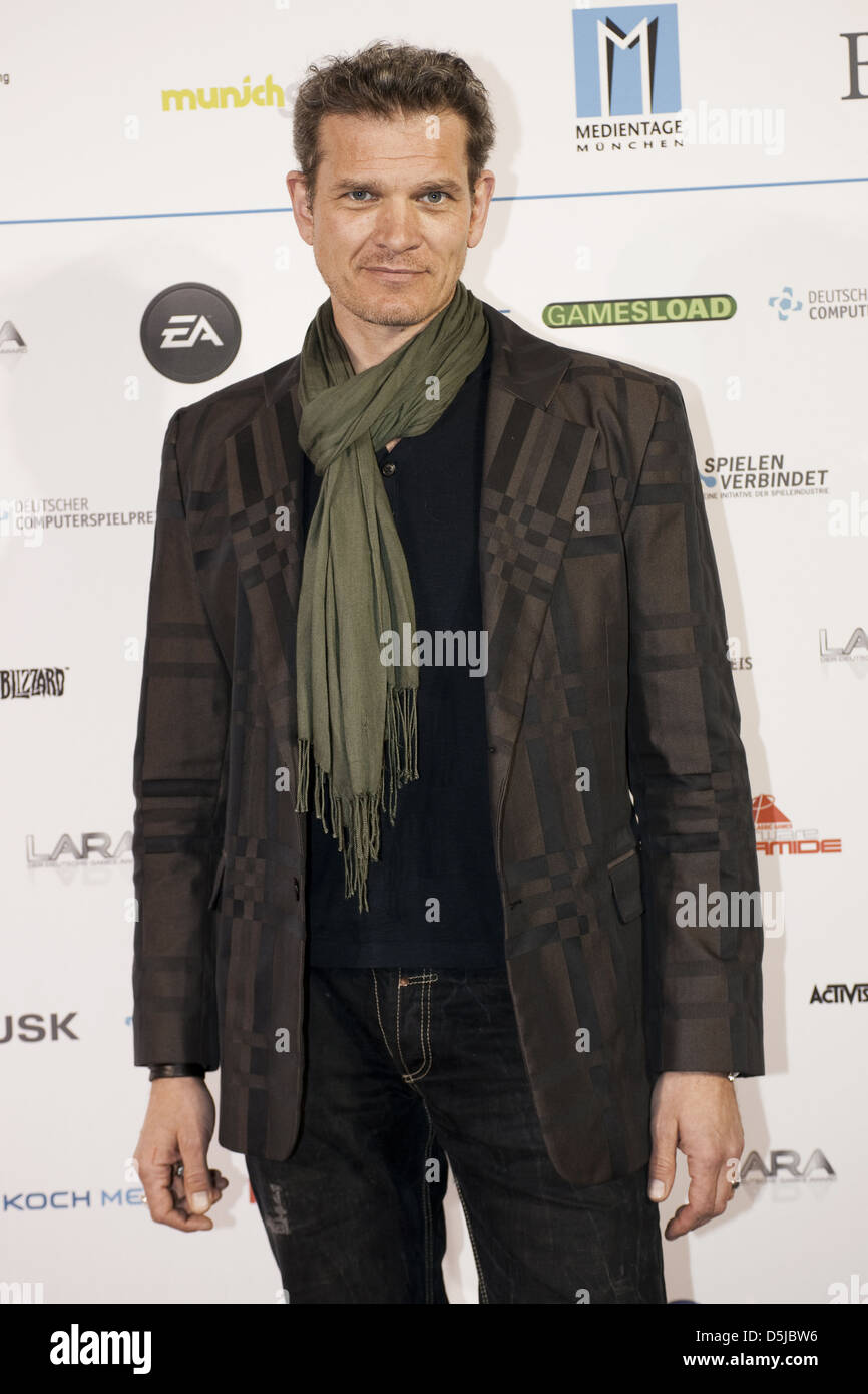 Goetz Otto besucht die deutschen Computer game Award im Haus der Kunst. München, Deutschland - 30.03.11. Stockfoto