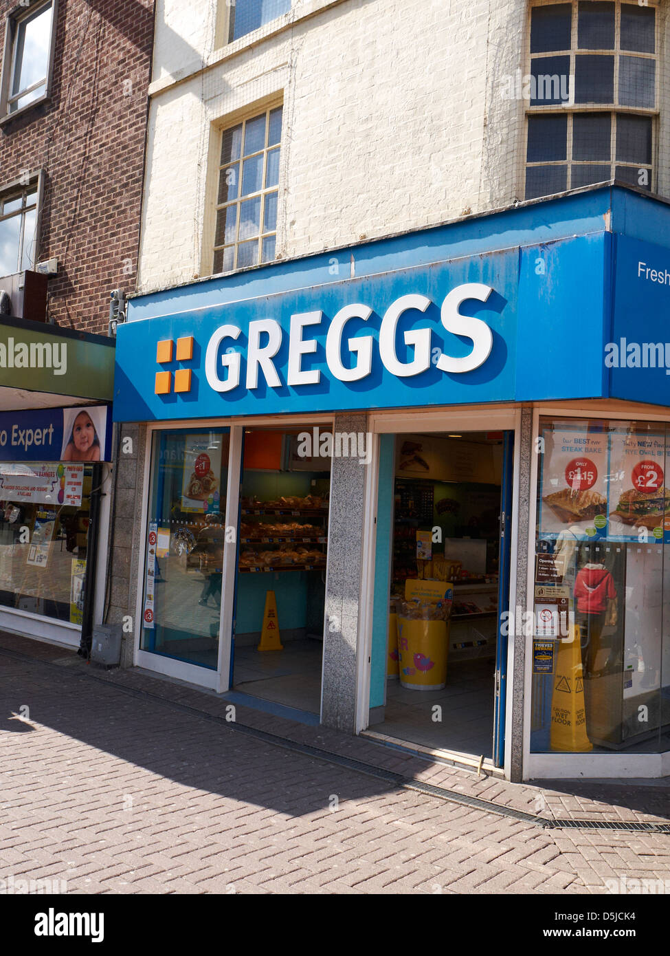 Bäckerei Greggs UK Stockfoto