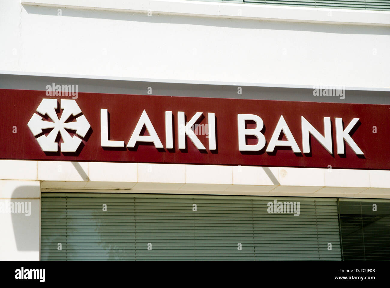 Laiki Bank Paphos Zypern Stockfoto