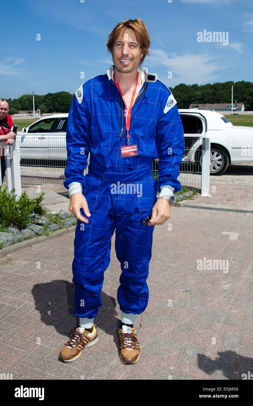 HakimMichael Meziani auf der PromiRenntag auf der Trabrennbahn