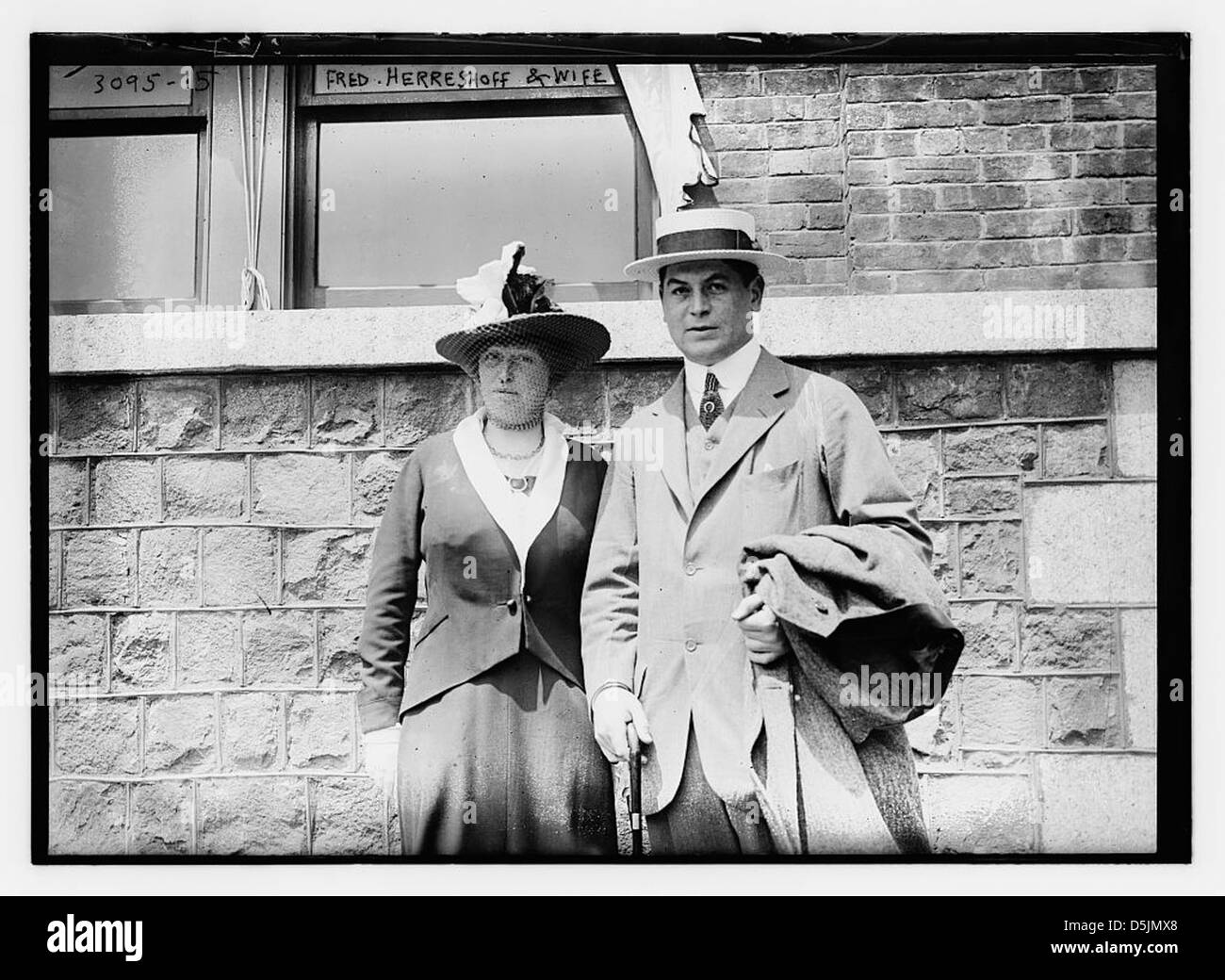 Fred Herreshoff und Frau (LOC) Stockfoto