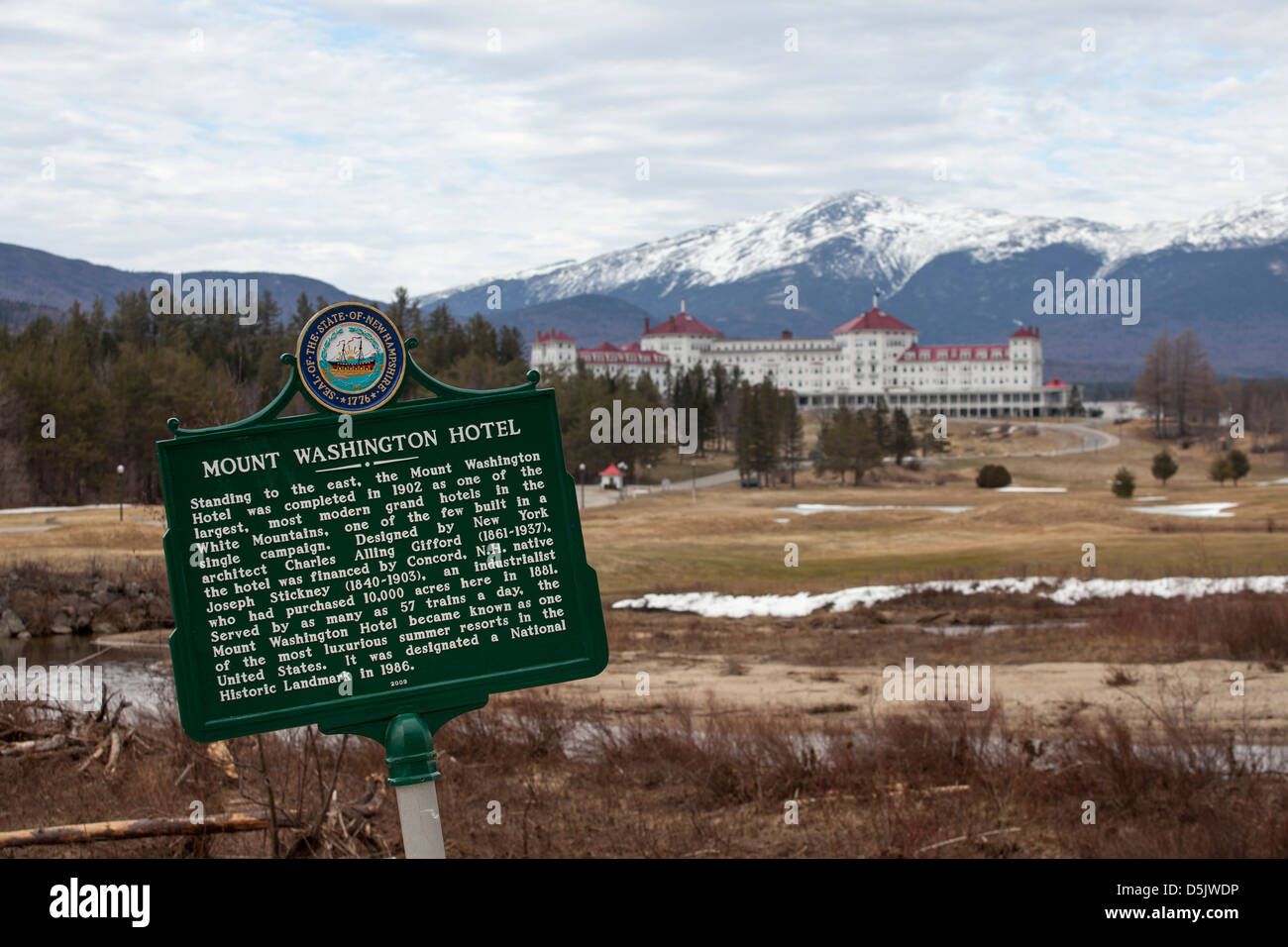 Das Mount Washington Hotel, Bretton Woods, New Hampshire, USA Stockfoto