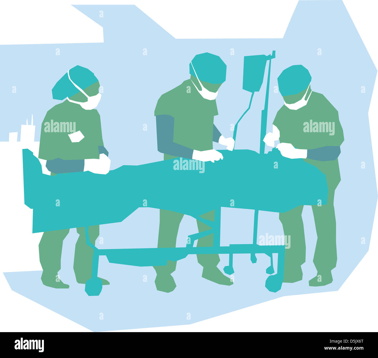 Ärzte in einer Operation Stockfoto