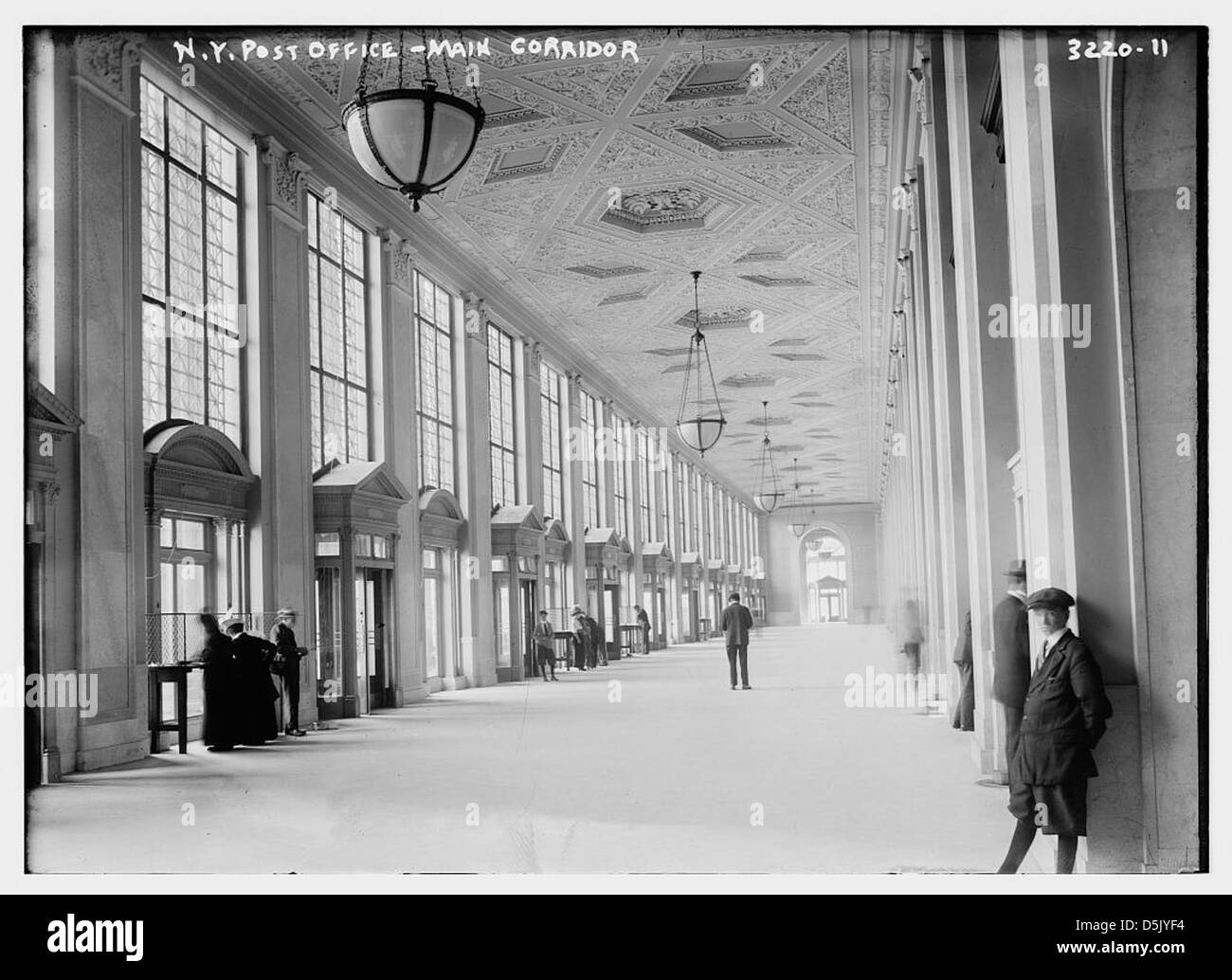 N.Y Postamt--Hauptkorridor (LOC) Stockfoto