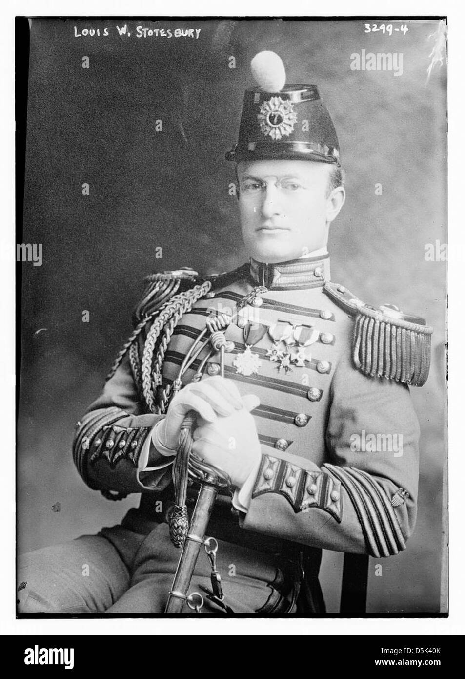 Louis W. Stotesbury, ein prominenter amerikanischer Finanzier, ist in diesem Porträt dargestellt. Stotesbury war einflussreich in der Bank- und Finanzbranche des frühen 20. Jahrhunderts, bekannt für seine Arbeit mit der Philadelphia Trust Company. Stockfoto