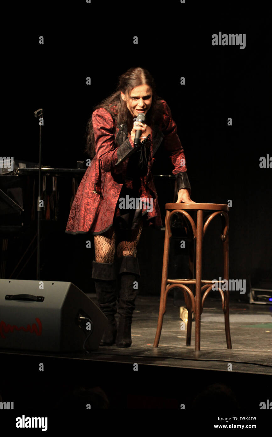 Julia Neigel aka Jule Neigel die live am Schlossparktheater. Berlin, Deutschland - 04.06.2011 Stockfoto