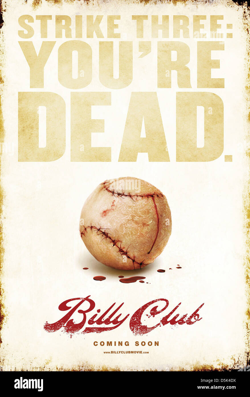 BASEBALL-FILM POSTER BILLY CLUB (2012) Stockfoto