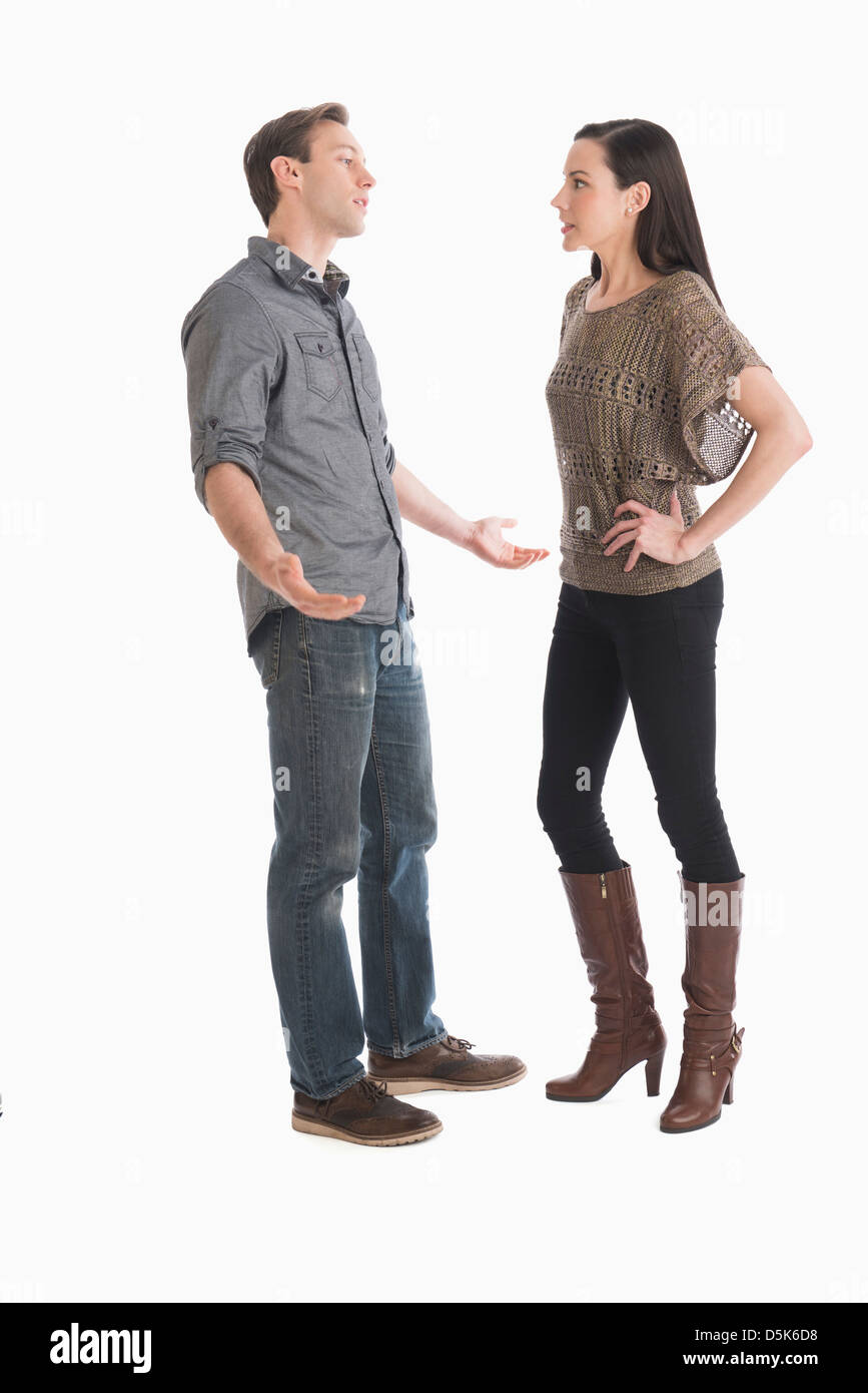 Paar beim argument Stockfoto