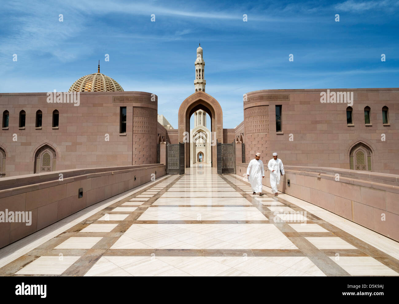 Sultan Qaboos Grand Moschee in Muscat Oman Nahost Stockfoto