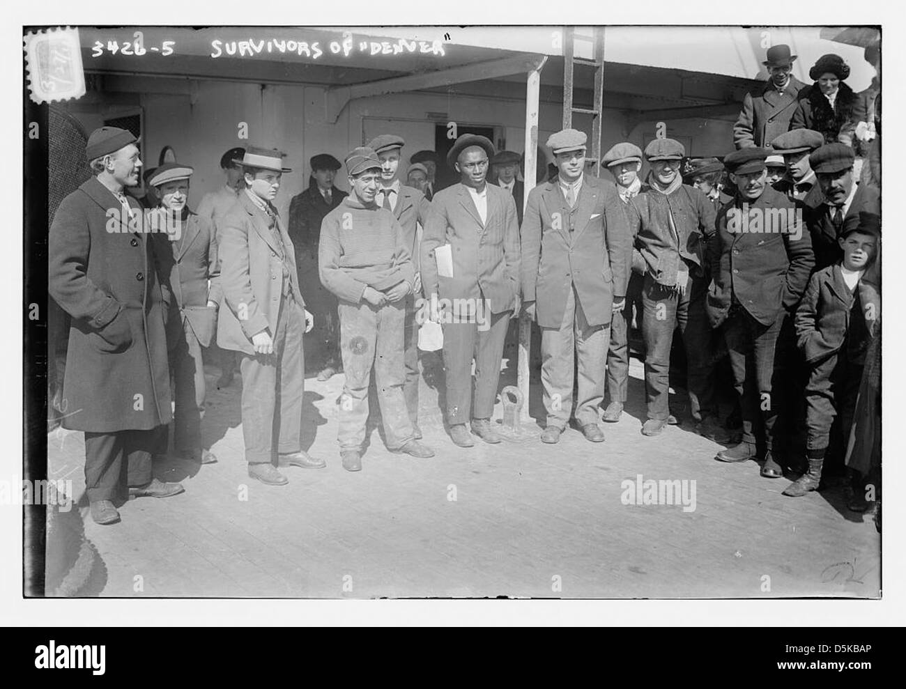 Überlebende der "DENVER" (LOC) Stockfoto