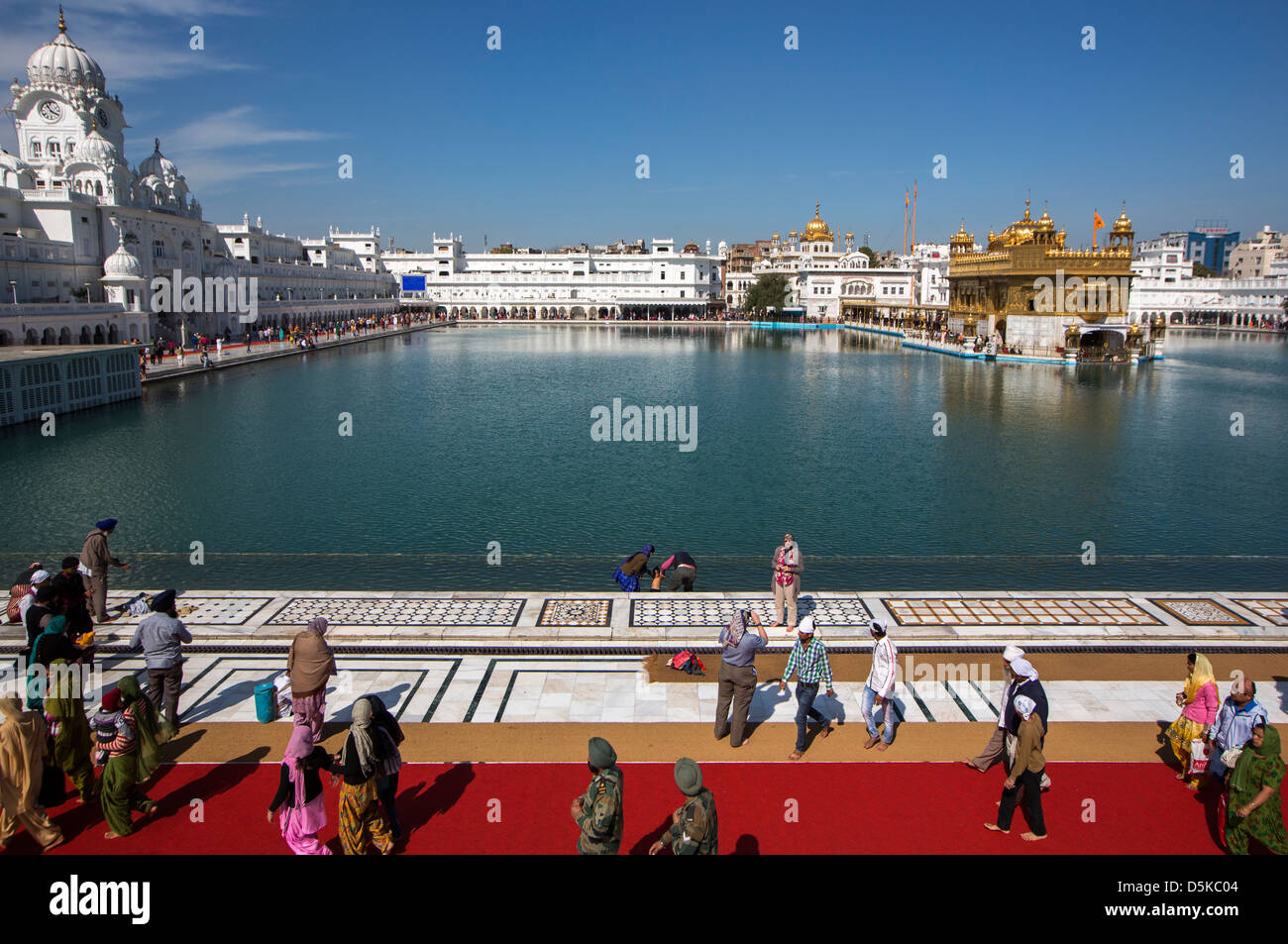 Der Goldene Tempel, Amritsar, Indien Stockfoto