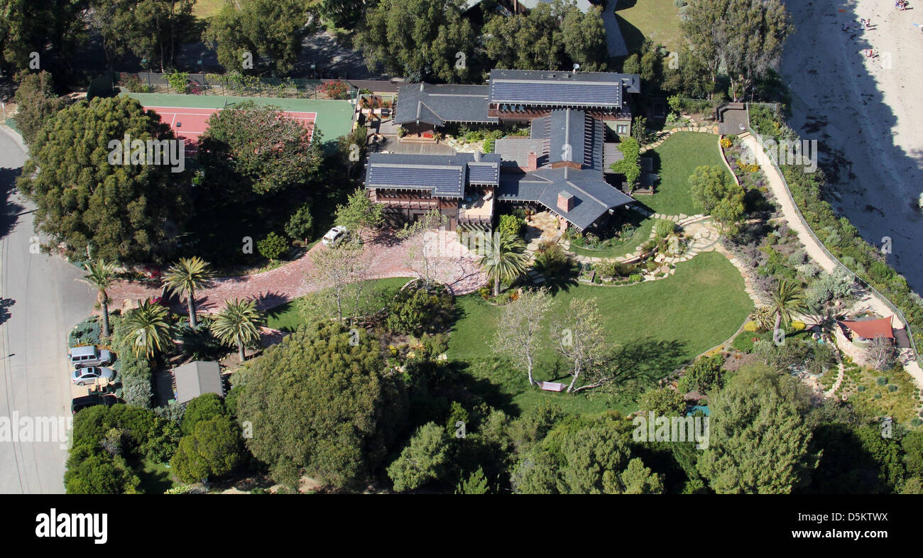 Luftaufnahme Von Julia Roberts Haus In Malibu Los Angeles
