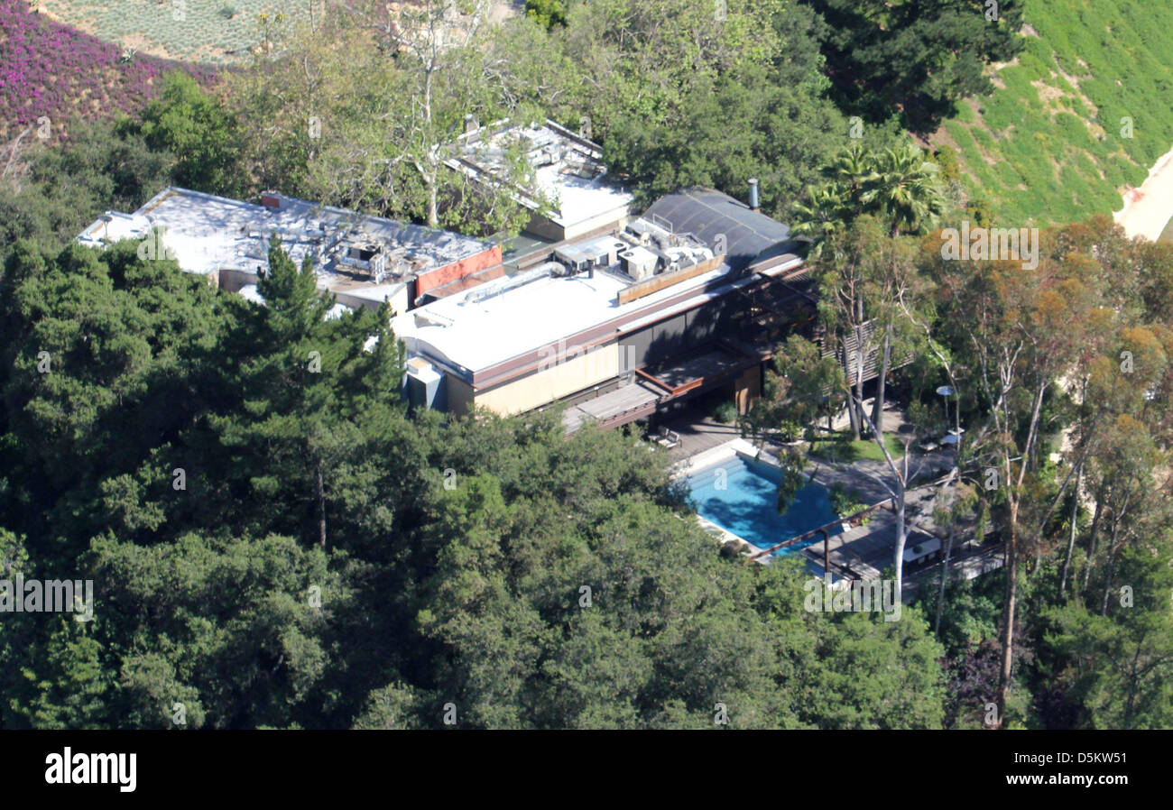 Luftaufnahme Von Demi Moore Und Ashton Kutcher Haus In Los Angeles Los Angeles Californa 26 04 2011 Stockfotografie Alamy