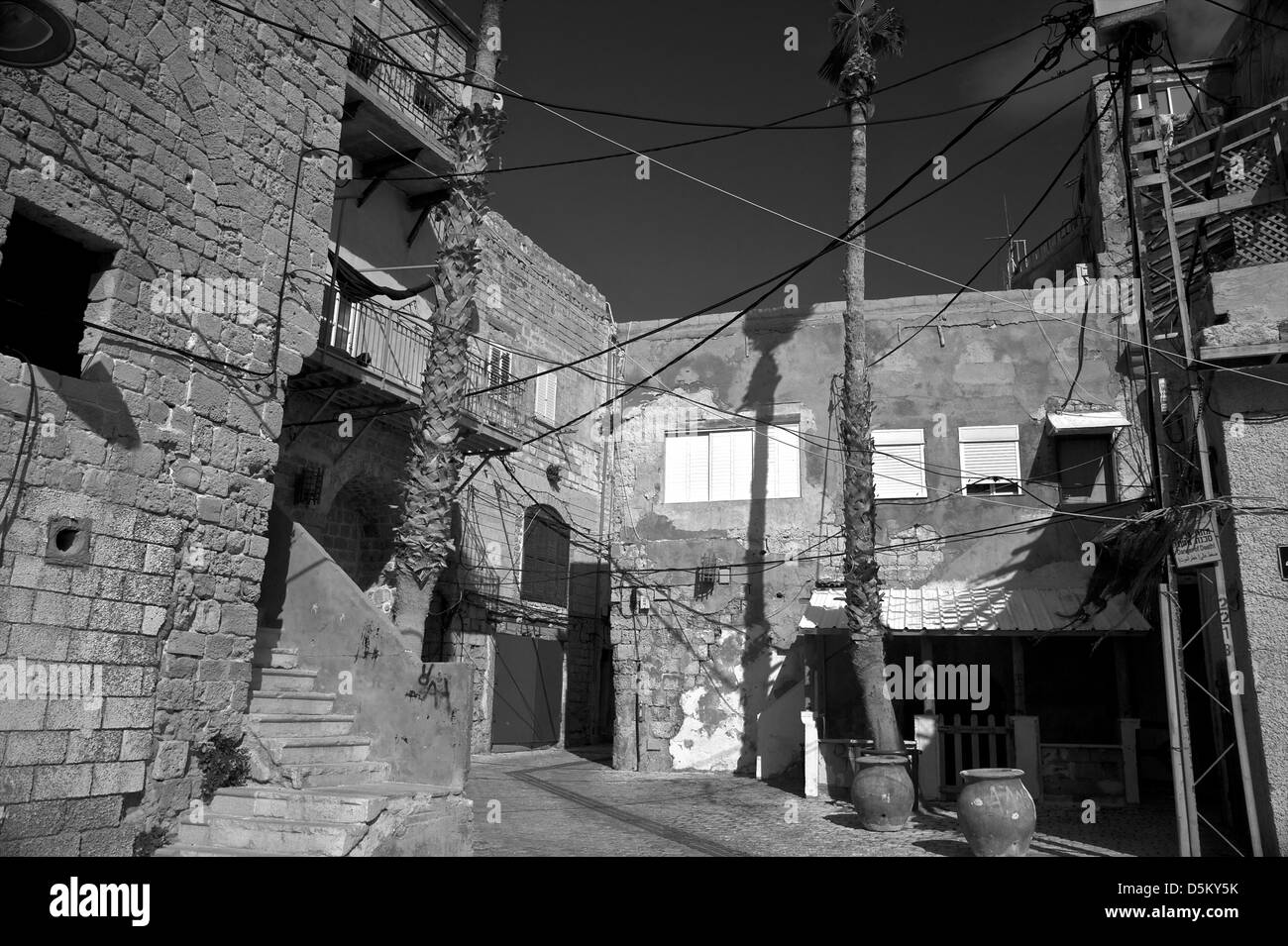 Eine Straße in alten Akko, Israel. (Acre) Stockfoto