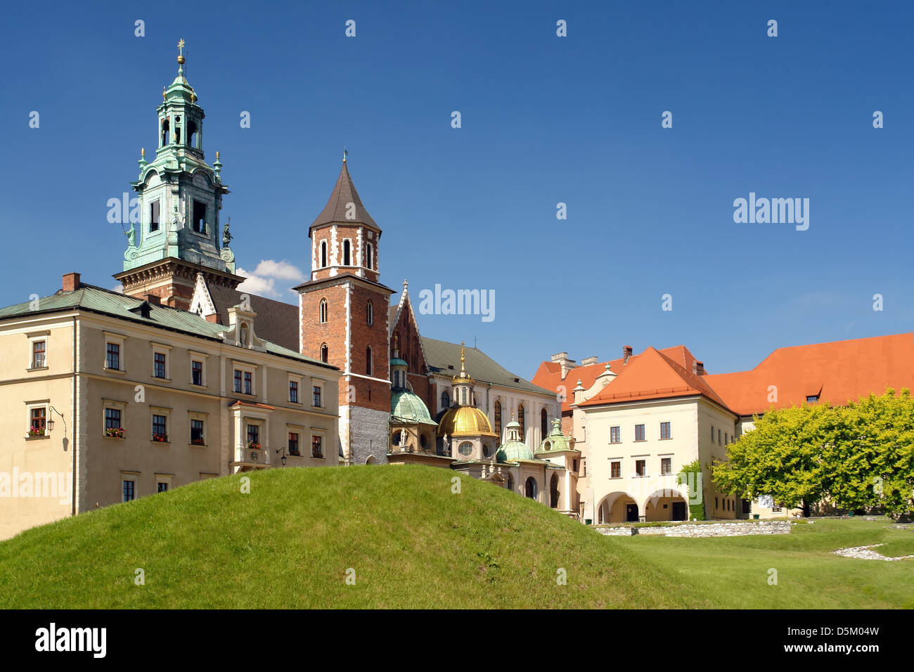 Wawel-Kathedrale, Teil des Königsschloss Wawel in Krakau - Polen Stockfoto