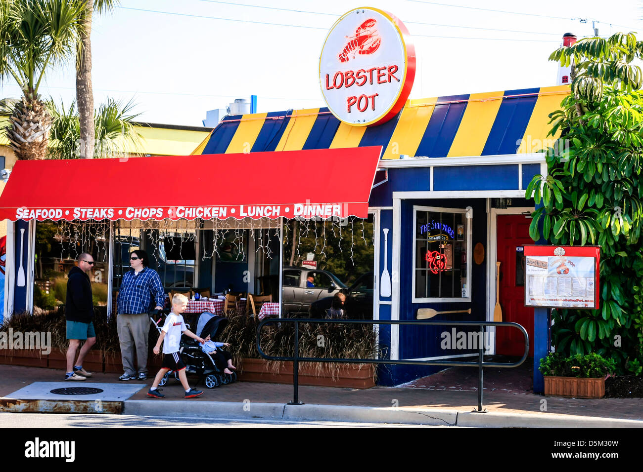 Das Restaurant Lobster Pot in Siesta Key Village Florida Stockfoto